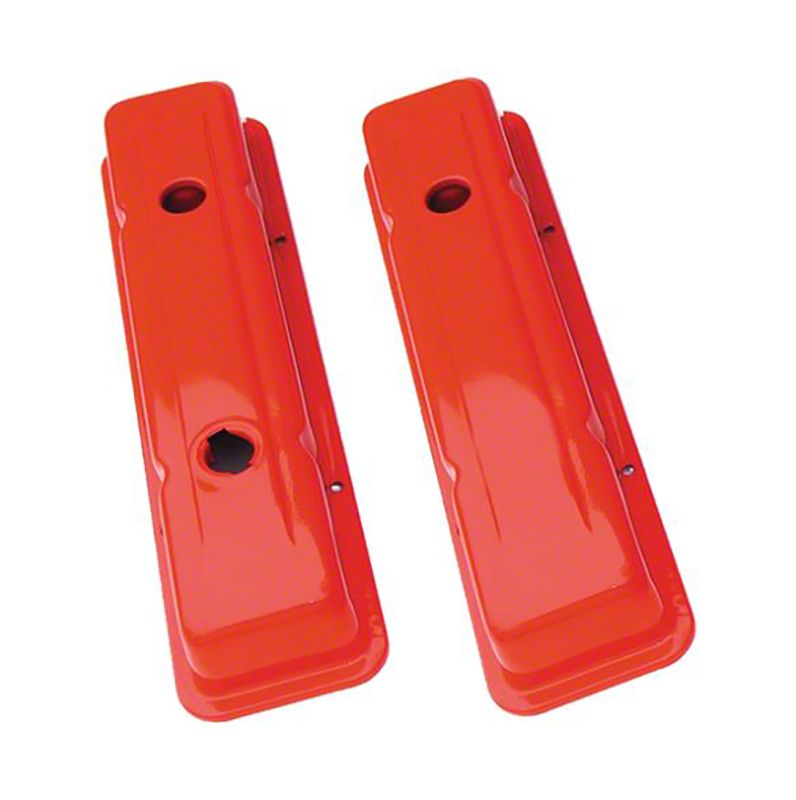 Ecklers Camaro Orange Valve Covers, Small Block, Kit, 1967-1986