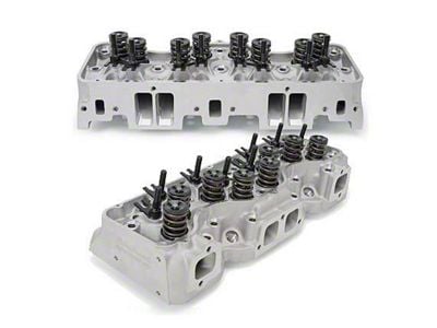 Chevy Truck Cylinder Head, 348 & 409ci Complete, Aluminum, Edelbrock, 1961-65