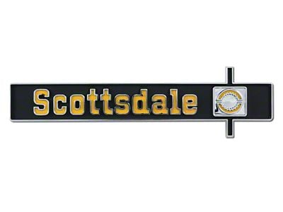 Chevy Truck Dash Emblem Scottsdale 1975-1980