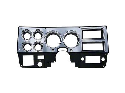 Dash Gauge Bezel; Brushed Aluminum (75-77 Blazer, C10, C15, Jimmy, K10, K15 w/ Air Conditioning)