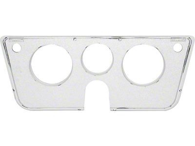 Dash Gauge Bezel; Chrome (67-72 Blazer, C10, C20, Jimmy, K10, K20, Suburban)