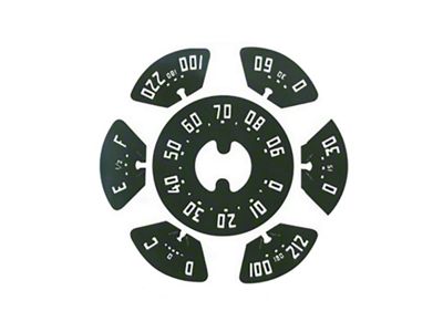 Speedometer Gauge Decal (50-53 Chervrolet Truck)