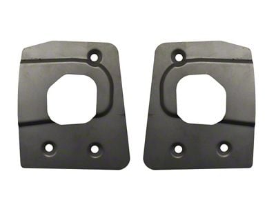 Door Latch Reinforcement Plates; Weld-On (69-72 Blazer, Jimmy)