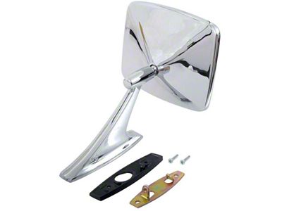 Door Mirror; Chrome; Driver or Passenger Side (73-74 Blazer; 73-86 Jimmy, C10, C15, C20, K15)