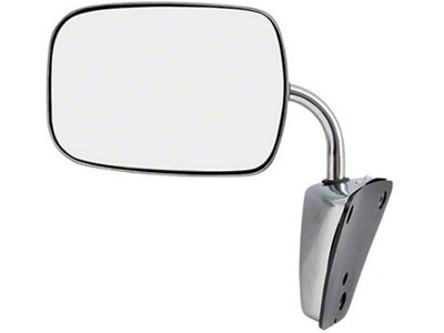 Door Mirror; Chrome; Driver or Passenger Side (73-74 Blazer, 73-86 C10, C15, K10, K15, K20)