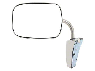 Door Mirror; Stainless; Driver or Passenger Side (73-86 Blazer, C10, C15, K10, K15, K20)