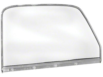 Chevy Truck Door Window Frame, Chrome, With Glass, Left, 1947-1949