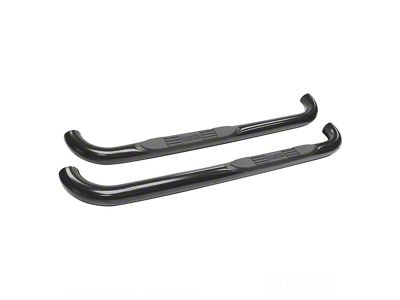 E-Series 3-Inch Nerf Side Step Bars; Black (88-98 C1500/C2500/C3500/K1500/K2500/K3500 Regular Cab)