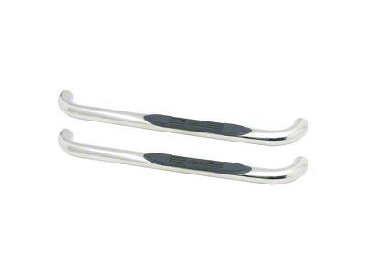 E-Series 3-Inch Nerf Side Step Bars; Stainless Steel (88-98 C1500/C2500/C3500/K1500/K2500/K3500 Regular Cab)