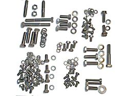 Chevy Truck Engine Bolt Kit, Stainless Steel, 235ci, Use With Original Valve Cover, 1953-1954