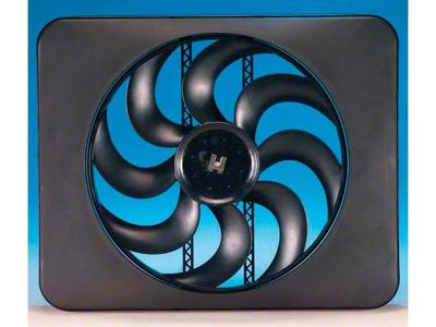 Chevy Or GMC Truck Engine Cooling Fan Kit, Electric, Universal, Single, 3300 CFM, Black Magic X-Treme, Flex-a-lite, 1947-2014