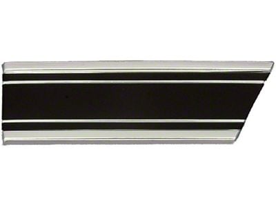 Chevy Truck Fender Molding, With Black Insert, Lower, Front, Right, Custom Sport, 1969-1972