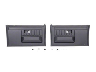 Front Door Panels; Black (81-87 C10, K10; 81-81 Blazer, Jimmy)