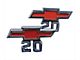 Chevy Truck Front Fender Emblems, Bowtie 20, 1967-1968