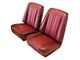 Front Low Back and Rear Bench Seat Upholstery Kit without Seat Belt Cutouts; Black Vinyl/Silver Velour (73-87 Blazer)