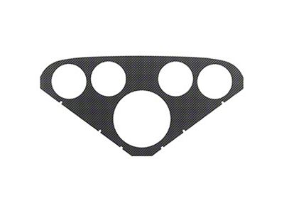 Chevy Truck Gauge Panel Insert, Autometer Nostalgia Series,Black Carbon Fiber Look, 1955-1959