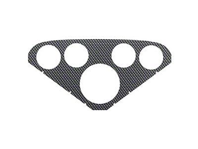 Chevy Truck Gauge Panel Insert, Autometer Nostalgia Series,Silver Carbon Fiber Look, 1955-1959