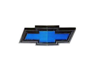 Chevy Truck Grill Emblem, Chrome With Blue Bowtie 1971-1972