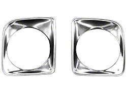 Chevy Truck Headlight Bezels, Aluminum, 1967-1968