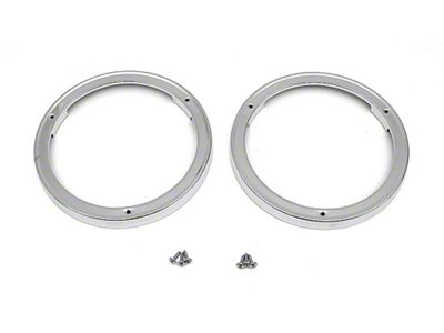 OPR Chevy Truck Headlight Bezels, Chrome, 1963