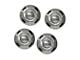 Chevy Truck Hub Cap Set, Chrome, With Black Details, 1957-1960