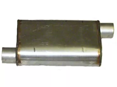 HVS Welded Performance Center/Offset Muffler; 2.25-Inch Inlet/Outlet (Universal; Some Adaptation May Be Required)