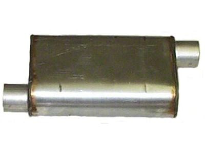 HVS Welded Performance Dual Offset Muffler; 2-Inch Inlet/Outlet (Universal; Some Adaptation May Be Required)