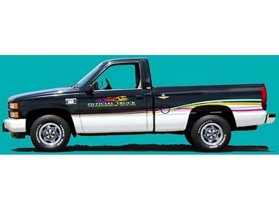 Indianapolis 500 Official Pace Truck Stripe Kit; Multicolored (1993 C1500)