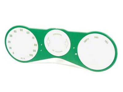 Chevy Truck Instrument Cluster Lens, For Trucks With Three Holes In Dash Cluster, 1967-1972