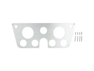 Instrument Panel Overlay; 7-Gauge; Brushed (69-72 C10, C20 , K10, K20 , Blazer, Jimmy, Suburban)