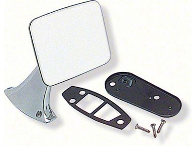 Outer Door Mirror Kit; Driver Side (67-72 Blazer, C10, C20, Jimmy, K10, K20, Suburban)