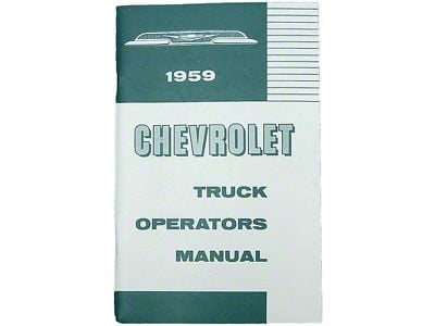 1959 Chevy Truck Owners Manual