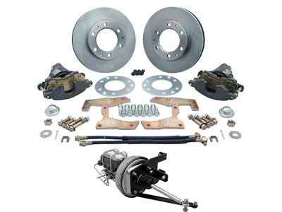 Chevy Truck Power Disc Brake Kit, Front, 6-Lug, 1955-1959