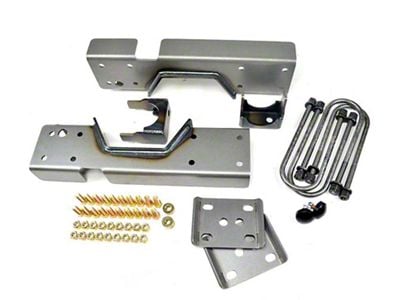 Rear Lowering Kit with U-Bolts; 8-Inch (88-98 C3500)