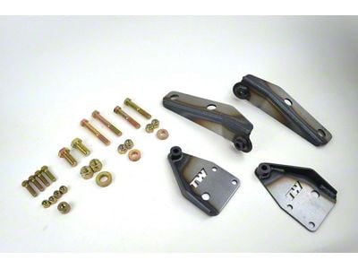 Rear Shock Relocation Brackets (63-72 C10, C20, 2WD Suburban w/ Trail Arm Suspension)