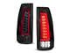 Sequential LED Tail Lights; Black Housing; Smoked Lens (88-00 C1500, C2500, C3500, K1500, K2500, K3500)