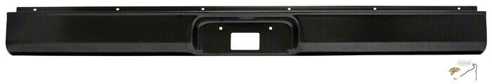 Ecklers Steel Roll Pan with License Plate Cutout; Unpainted (73-87 C10 ...