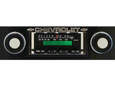 Chevy Truck Stereo,KHE300,AM/FM,200 Watts, Black Face,1967-1972