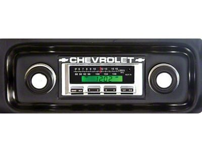 Chevy Truck Stereo,KHE300,AM/FM,200 Watts, Chrome Face,1967-1972