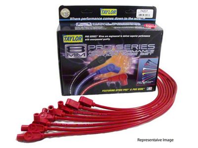 Chevy Truck Taylor Plug Wires, Thundervolt, 8.2 Custom, 8 Cylinder, Red, 2009