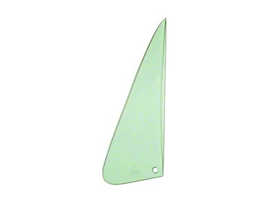 Tempered Vent Window Glass; Driver Side; Green Tint (73-80 Blazer, C10, C15, Jimmy, K10, K15, K20)