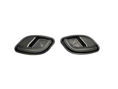 Universal Billet Door Handle Cups; Black (Universal; Some Adaptation May Be Required)