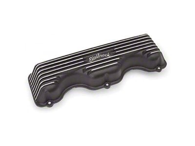 Chevy Truck Valve Covers, 348ci & 409ci, With Black Finish, Edelbrock, 1958-65