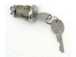 Chevy Trunk Lock Cylinder, With Late Style Keys, 1955-1957