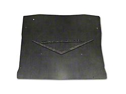 Chevy Under Trunk Cover, Quietride, 3-D Molded, With Logo, 1957