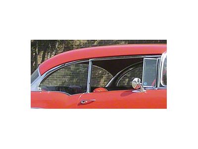 Chevy Vent Window, Installed In Frame, Clear, Hardtop & Nomad, Right, 1955-1957