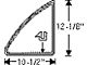 Weatherstripping,Fixed Rear Door Window,150 4-Door,49-52