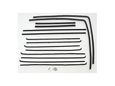 Chevy Window Felt Kit, 2-Door Wagon, 210, 1955-1957