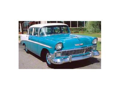 Chevy Windshield, Clear, Sedan Or Wagon, 1955-1956