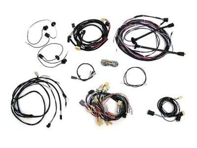 Chevy Wiring Harness Kit, V8, Automatic Transmission, With Alternator, 150 2-Door Sedan, 1957